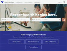 Tablet Screenshot of healthgrades.com